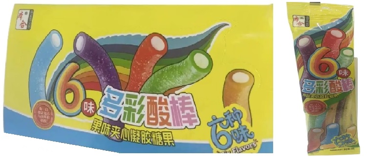 1/4255                              Мармелад                                   SIX FLAVORS (12бл*20шт*24гр)