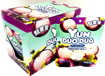 3/3231                   Мармелад                                 YUN DUO DUO       АССОРТИ  (ГУАВА, МАНГО, ВИНОГРАД, МАНГУСТИН) (12бл*20шт*24гр)