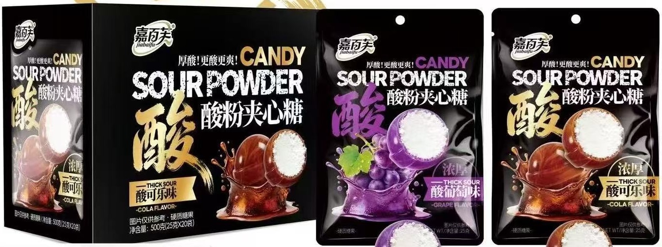 4/4583                   Конфеты                                  CANDY SOUR POWDER (12бл*20шт*25гр)