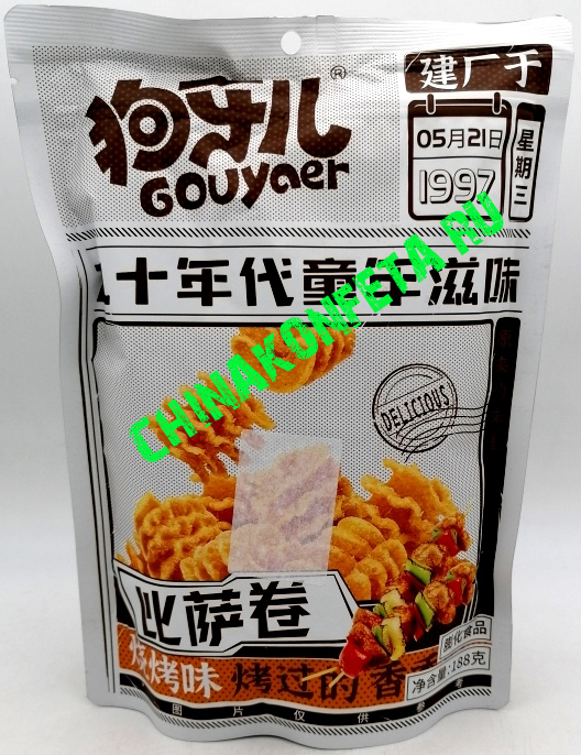 2/1581                              Чипсы GOUYAER вкус барбекю                     (12уп*288гр)