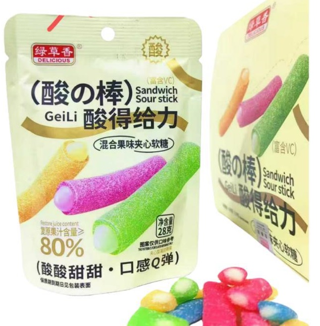 8314                                         Мармелад SANDWICH SOUR STICK                                   (12бл*20шт*18гр)