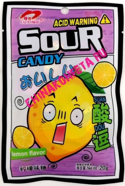 12/8526 Конфеты SOUR CANDY ACID WARNING SUAN  (12бл*20шт*20гр)