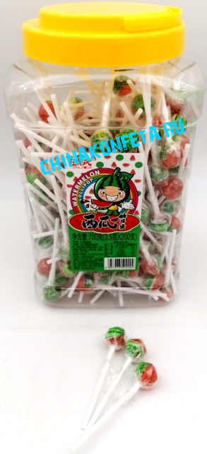 12/6305/2 Леденцы МИНИ LOLLIPOP WATERMELON (12бл*200шт*3,5гр)