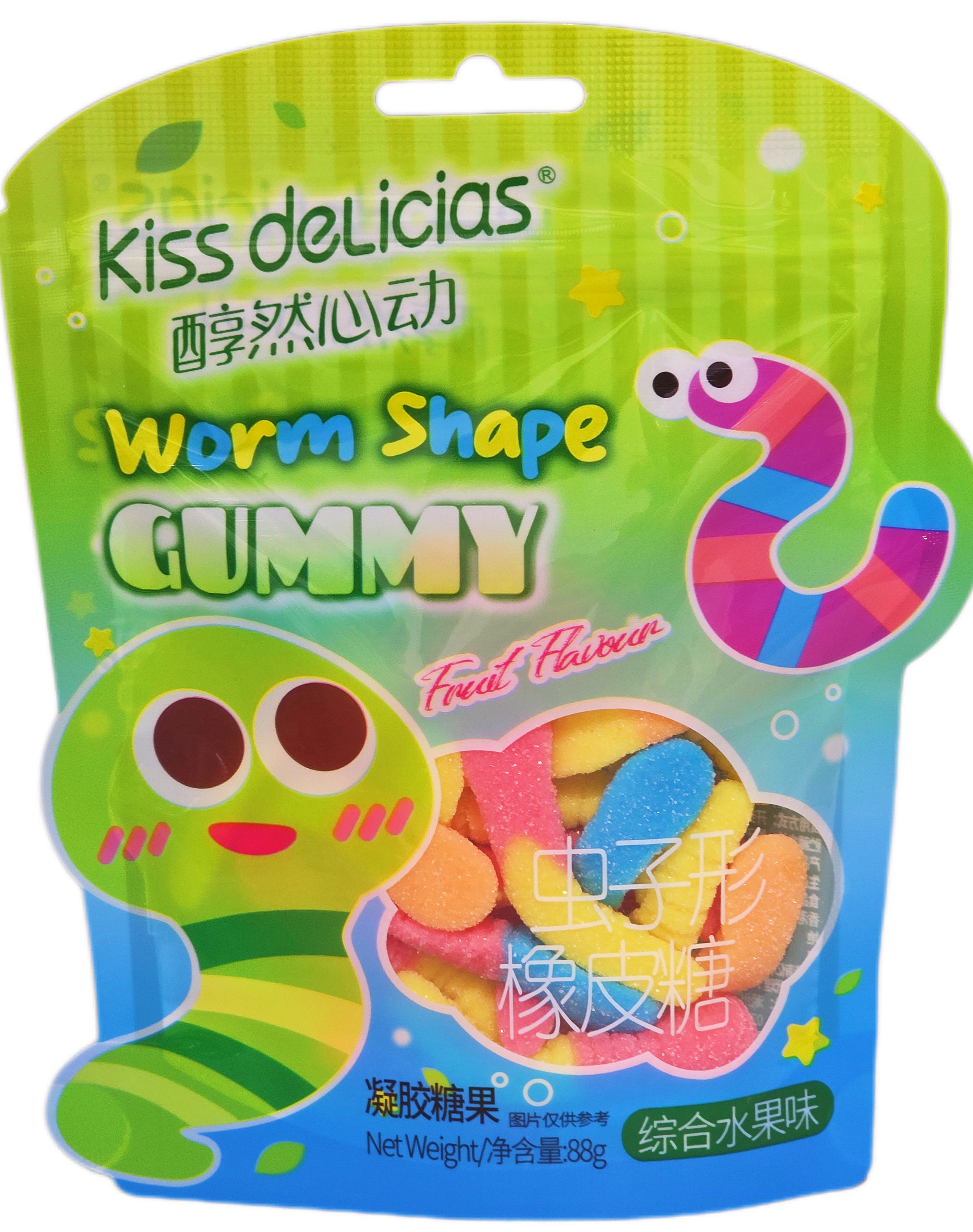 5703/1                                      Мармелад                         KISS DELICIAS ЗМЕЙКА                                        ( 36шт*88гр)