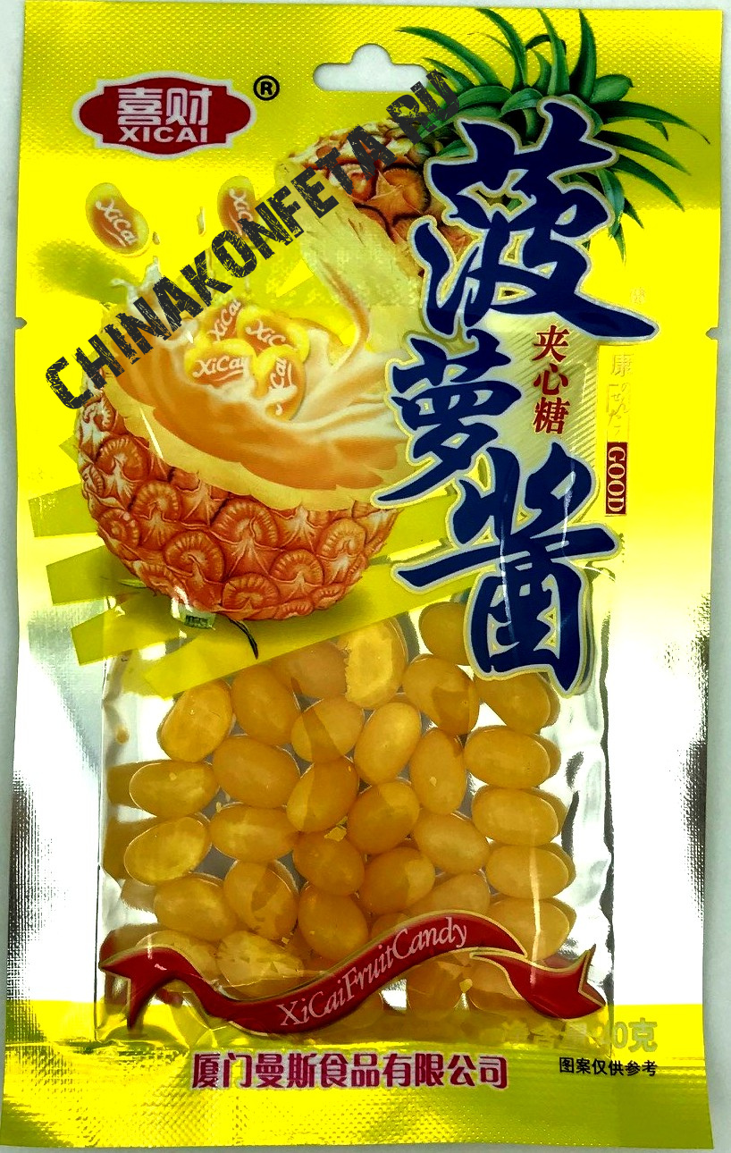 3635/0                          Мармелад XiCai FruitCandy                 АССОРТИ (апельсин,ананас, клубника, персик)                 (12уп*20шт*40гр)