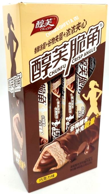 2/2125/1                         Печенье                          CHUFU CRISP ANGLE ШОКОЛАД (12бл*20шт*22гр)