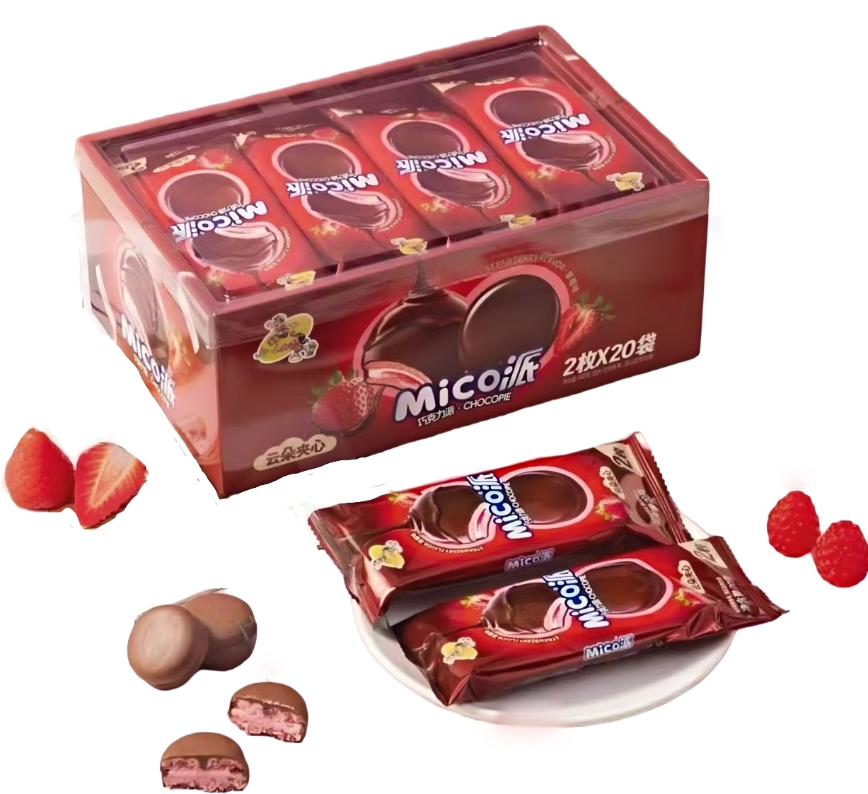 3/3248                         ПИРОЖНОЕ                MICO                      CHOCOPIE               КЛУБНИКА (12бл*20шт*20гр)