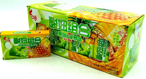 4/2902                      Мармелад жев. Apple/Pineapple Taste                        (30бл*20шт*14гр)