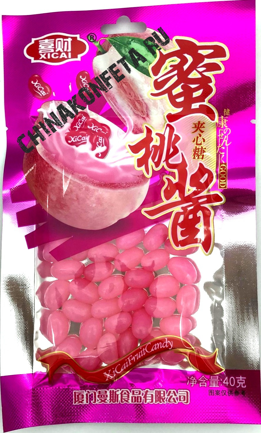 3635/0                          Мармелад XiCai FruitCandy                 АССОРТИ (апельсин,ананас, клубника, персик)                 (12уп*20шт*40гр)