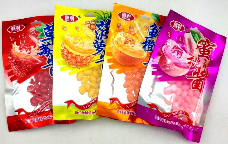 3635/0                          Мармелад XiCai FruitCandy                 АССОРТИ (апельсин,ананас, клубника, персик)                 (12уп*20шт*40гр)