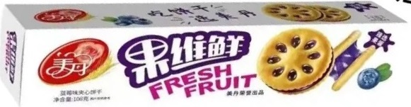 8361                        Печенье                         FRESH FRUIT                            ЧЕРНИКА                     (30бл*108гр)