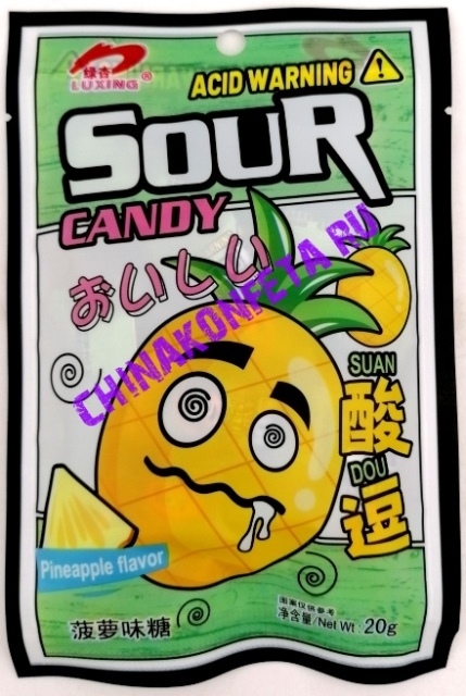 12/8526 Конфеты SOUR CANDY ACID WARNING SUAN  (12бл*20шт*20гр)