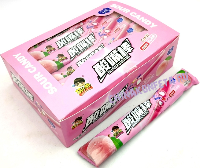10155/3                       Конфета жевательная SUANZUIBANG CANDY VC кислая ПЕРСИК (20бл*30шт*15гр)