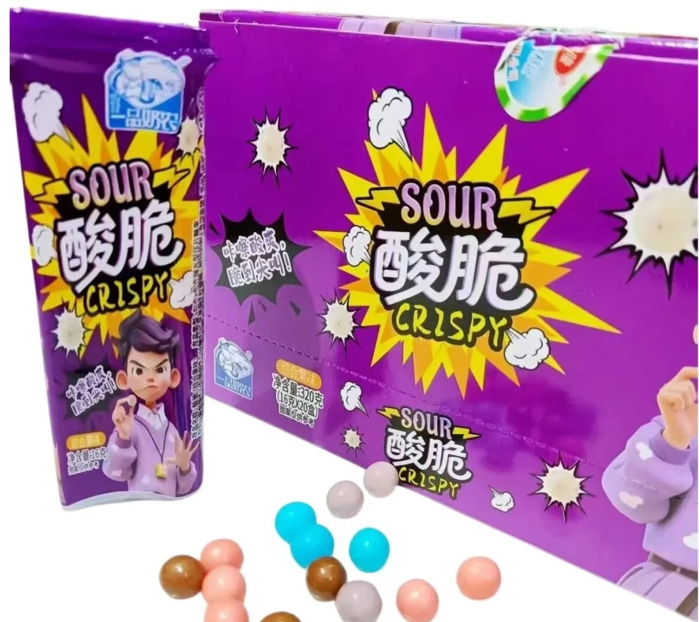 1/3737                              Драже кислые                      SOUR CRISPY                     (12бл*20шт*16гр)