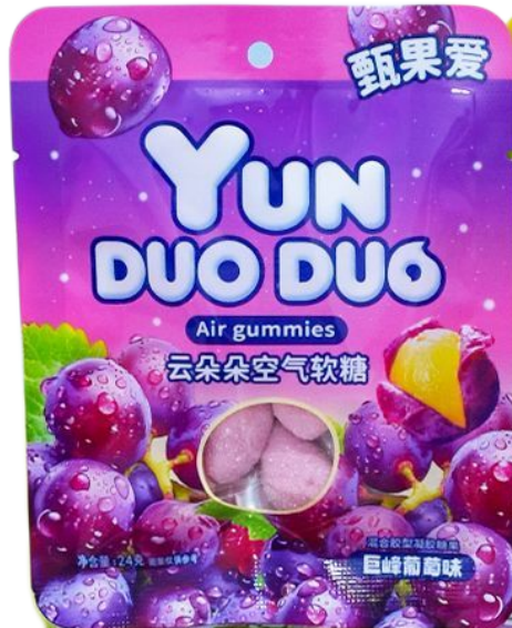 3/3231/1                   Мармелад                                 YUN DUO DUO                    ВИНОГРАД (12бл*20шт*24гр)