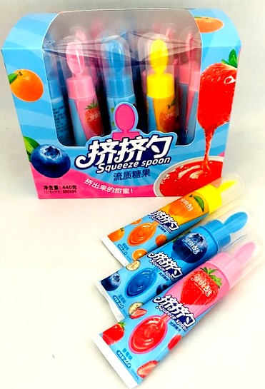 1/3748                                                  Конфета гелевая    Squeeze spoon                       (12бл*20шт*22гр)