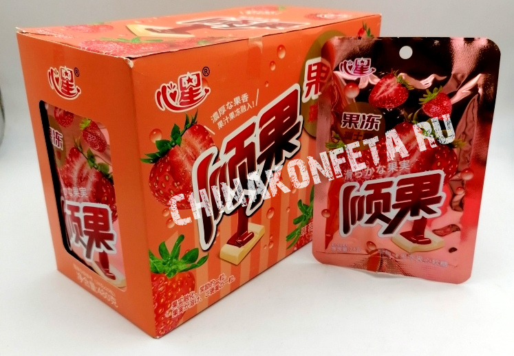 3108/5 Конфета КЛУБНИКА (12бл*20шт*23гр)