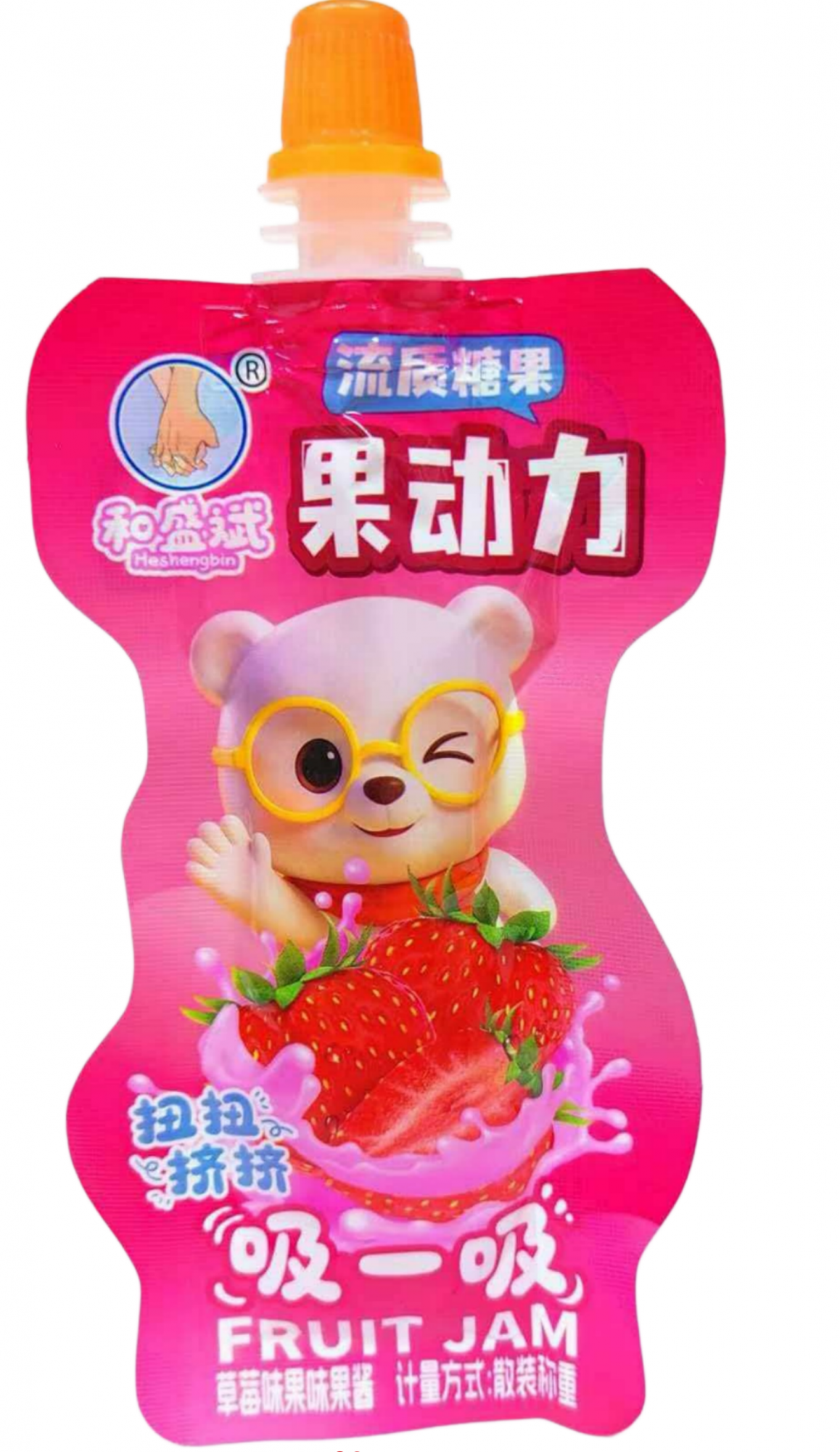 3/3232                                   Гелевая конфета  FRUIT JAM КЛУБНИКА (12бл*20шт*гр)